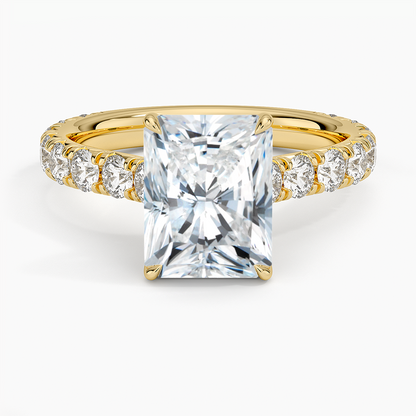 Anthology Three-Quarter Coverage Diamond Ring (7/8 ct. tw.) - Radiant Cut Center Stone
