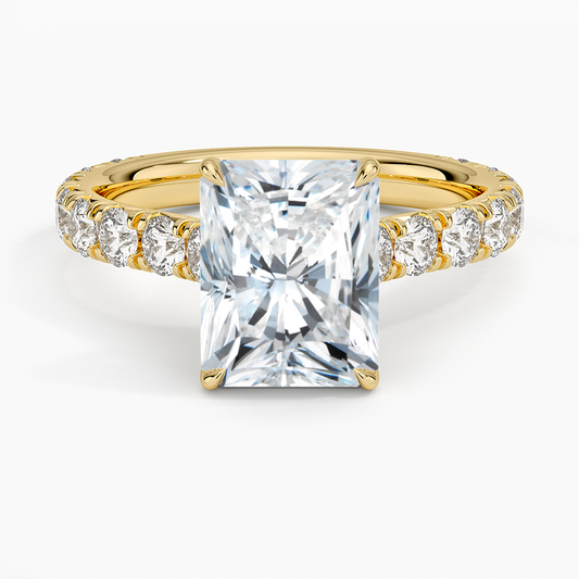 Anthology Three-Quarter Coverage Diamond Ring (7/8 ct. tw.) - Radiant Cut Center Stone