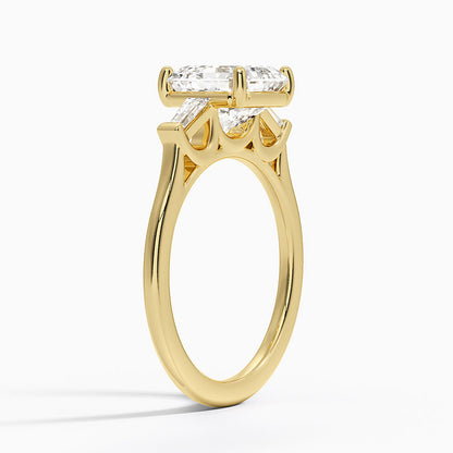 Symphony Perfect Fit Tapered Baguette Diamond Ring - Asscher Cut Center Stone