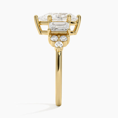Sabine Cluster Diamond Ring (1 ct. tw.) - Pear Center Stone