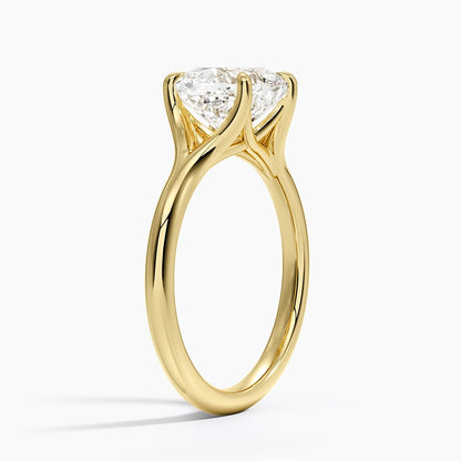 Reverie Solitaire Ring - Cushion Cut Center Stone