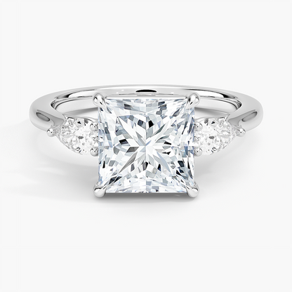 Opera Perfect Fit Diamond Ring - Princess Cut Center Stone