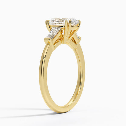 Symphony Double Prong Three Stone Diamond Ring (1/2 ct. tw.) - Oval Cut Center Stone