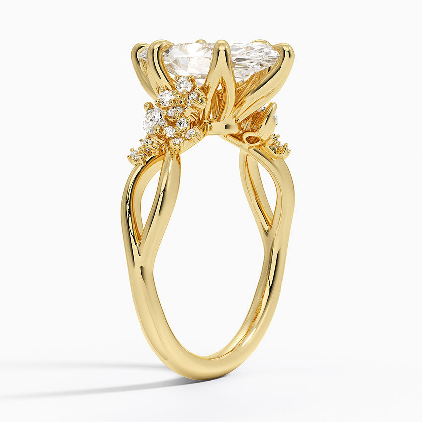 Summer Blossom Diamond Ring (1/4 ct. tw.) - Marquise Cut Center Stone