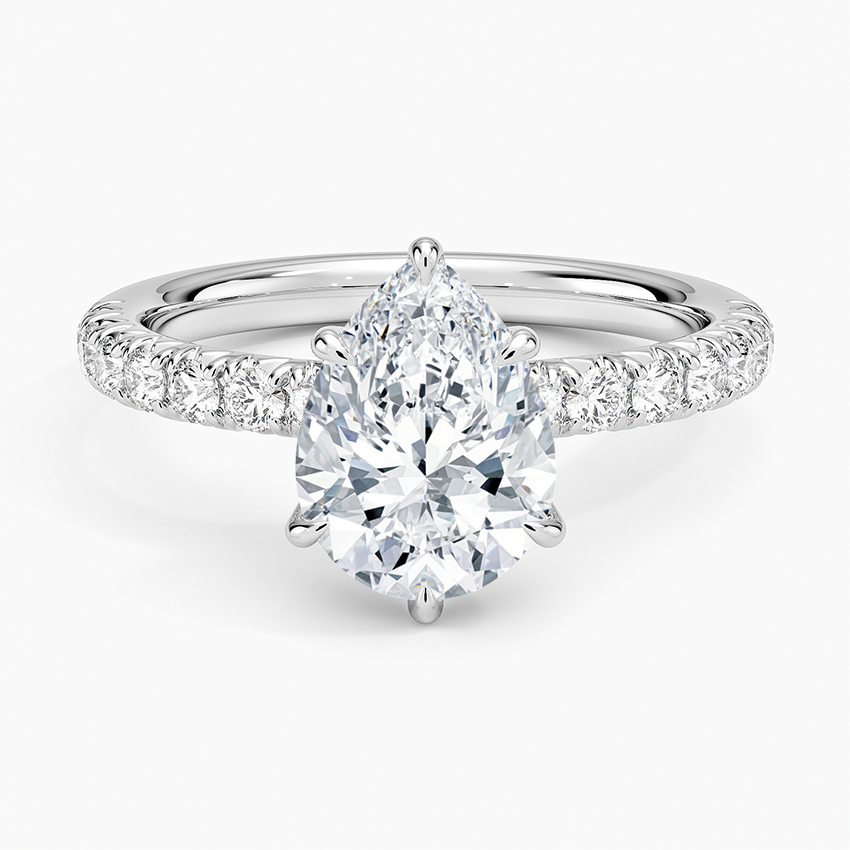 Luxe Amelie Diamond Ring (3/8 ct. tw.) - Pear Center Stone