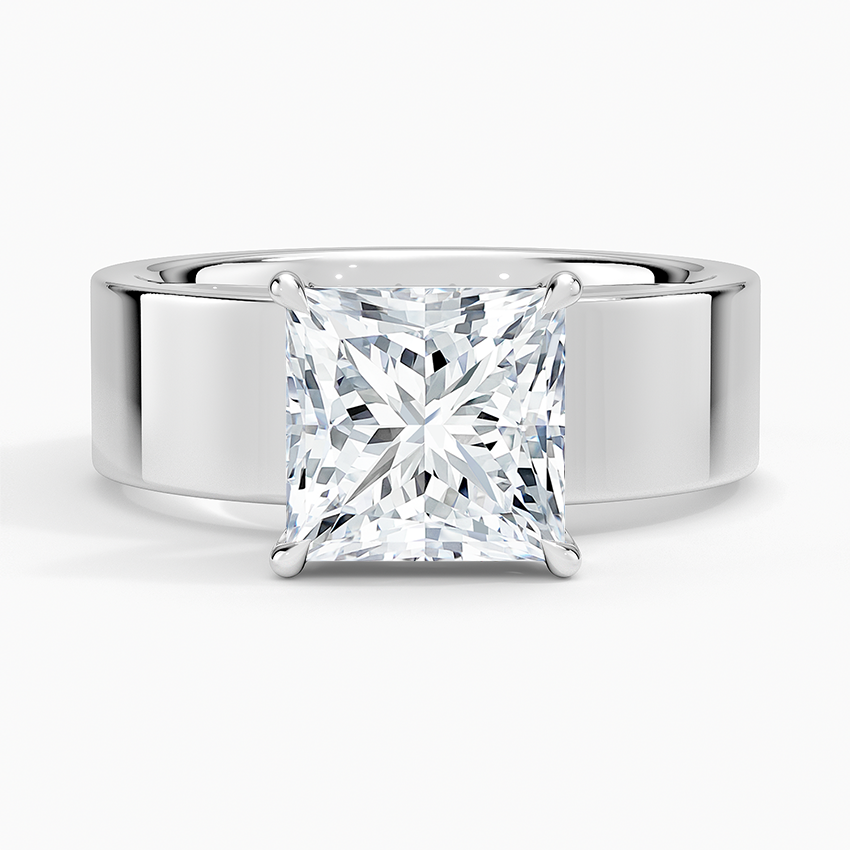 Peyton 6mm Solitaire Ring - Princess Cut Center Stone