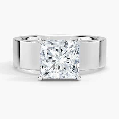 Peyton 6mm Solitaire Ring - Princess Cut Center Stone