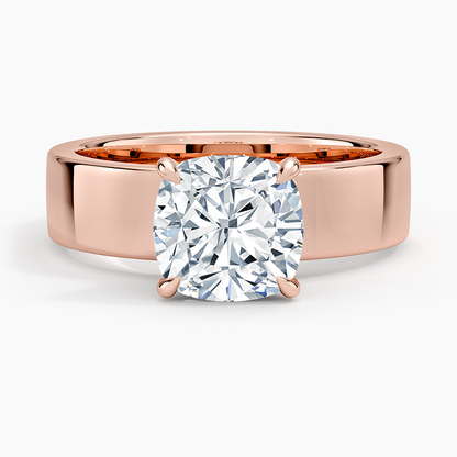 Alden Diamond Ring - Cushion Cut Center Stone