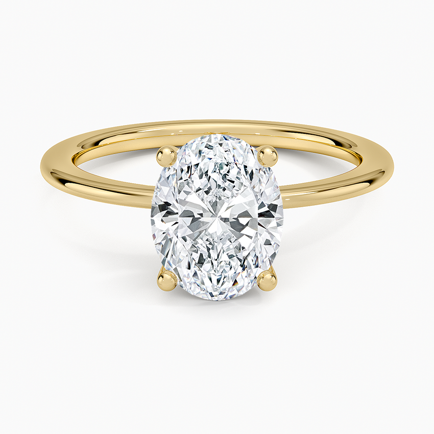 Aimee Solitaire Ring - Oval Center Stone