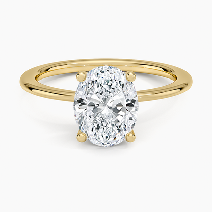 Aimee Solitaire Ring - Oval Center Stone