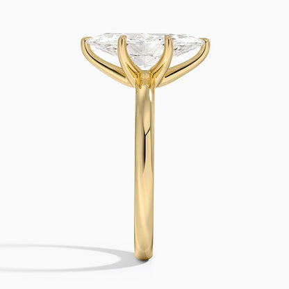 Fairmined 2mm Six-Prong Solitaire Ring - Marquise Center Stone