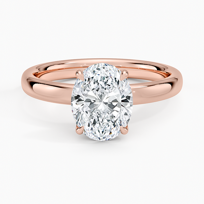 Elodie 2.5mm Solitaire Ring - Oval Center Stone