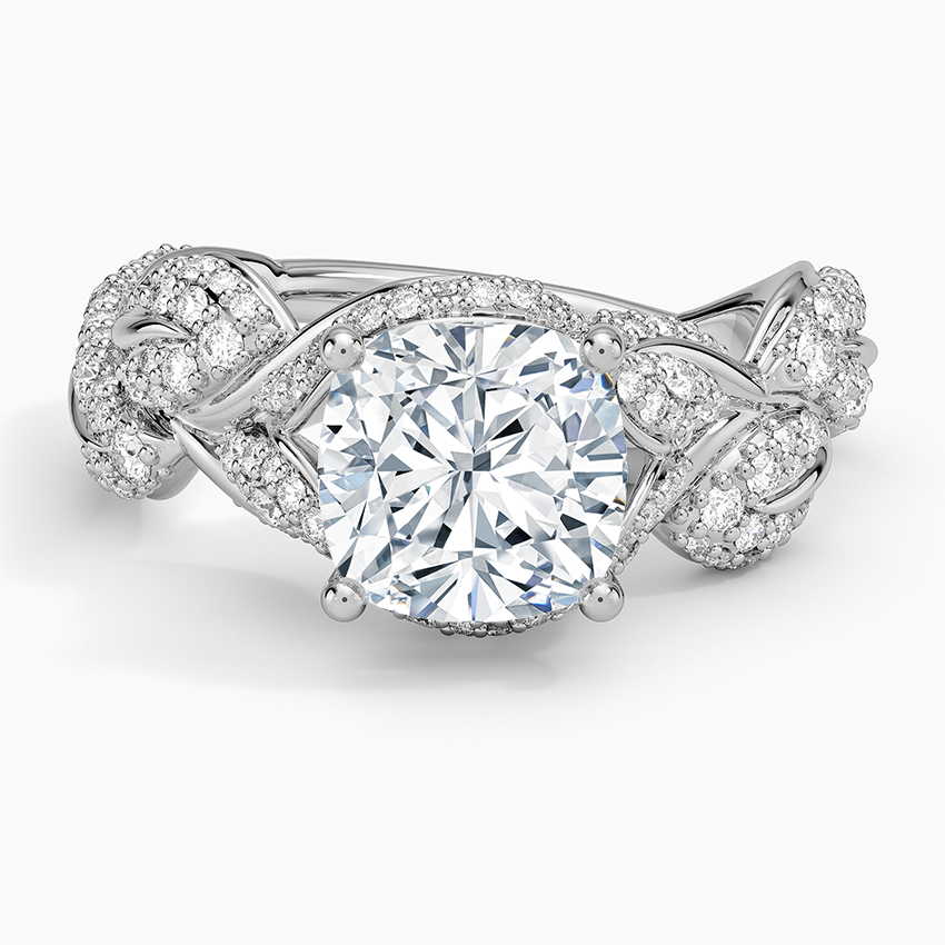 Olivia Diamond Ring (1 ct. tw.) - Cushion Cut Center Stone