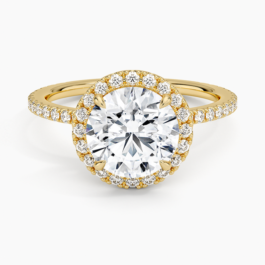 Waverly Halo Diamond Ring (1/2 ct. tw.) - Round Center Stone