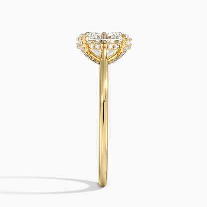 Adorned Dawn Diamond Ring - Oval Cut Center Stone