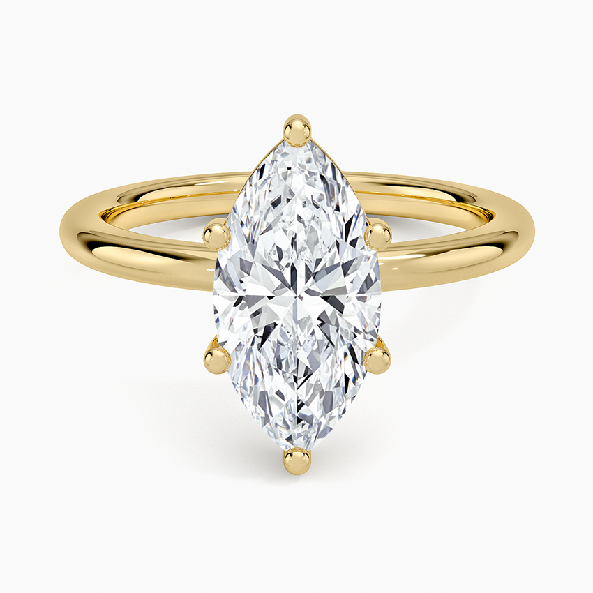 Sydney Perfect Fit 2mm Solitaire Ring - Marquise Center Stone