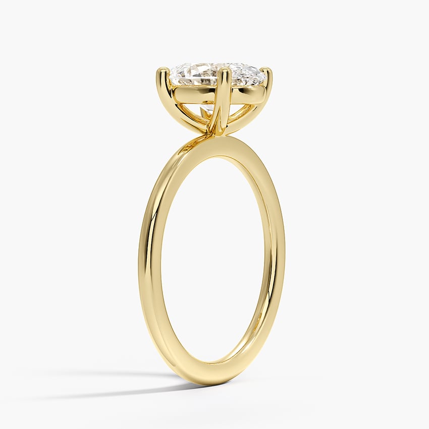 Perfect Fit 1.4mm Solitaire Ring - Oval Center Stone