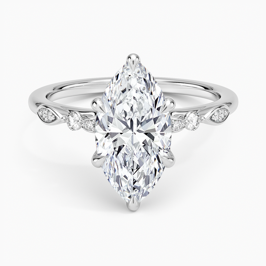 Rochelle Diamond Ring - Marquise Center Stone