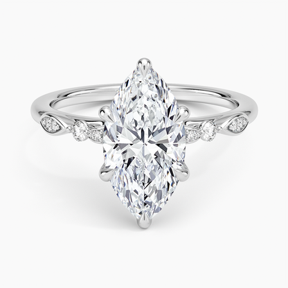 Rochelle Diamond Ring - Marquise Center Stone