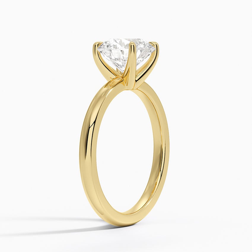 Fairmined 2mm Solitaire Ring - Round Cut Center Stone