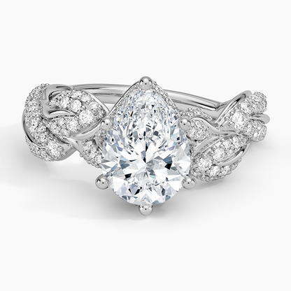 Olivia Diamond Ring (1 ct. tw.) - Pear Center Stone
