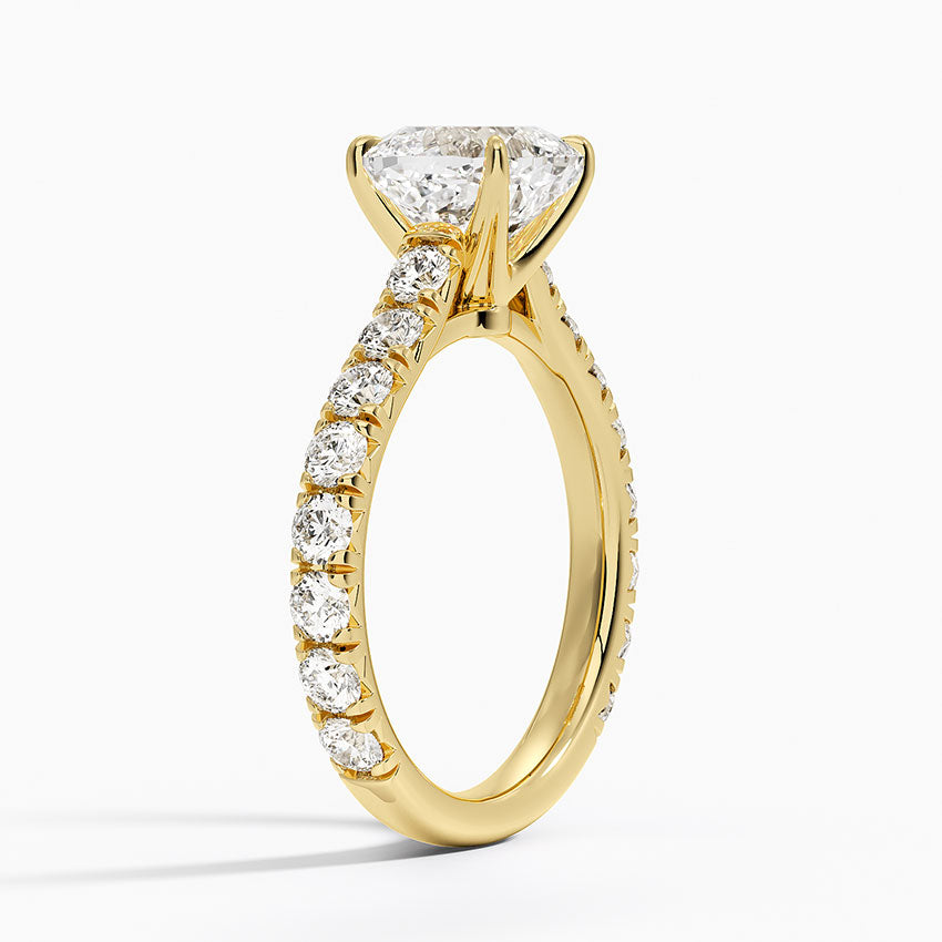 Anthology Three-Quarter Coverage Diamond Ring (7/8 ct. tw.) - Cushion Cut Center Stone