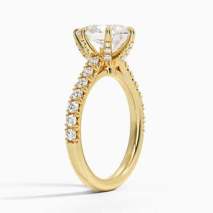 Sienna Half Coverage Hidden Accents Diamond Ring (1/2 ct. tw.) - Pear Cut Center Stone
