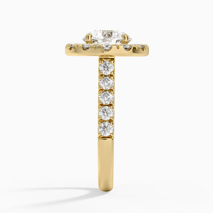 Adele Halo Diamond Ring - Round Center Stone