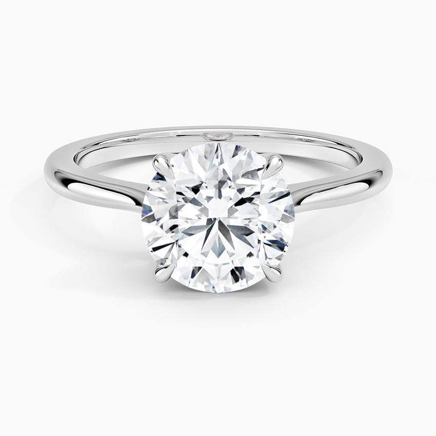 Elle Solitaire Ring - Round Center Stone