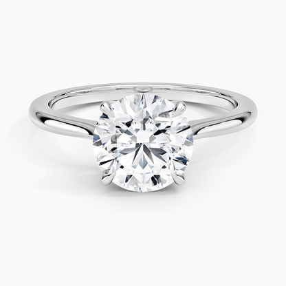 Elle Solitaire Ring - Round Center Stone