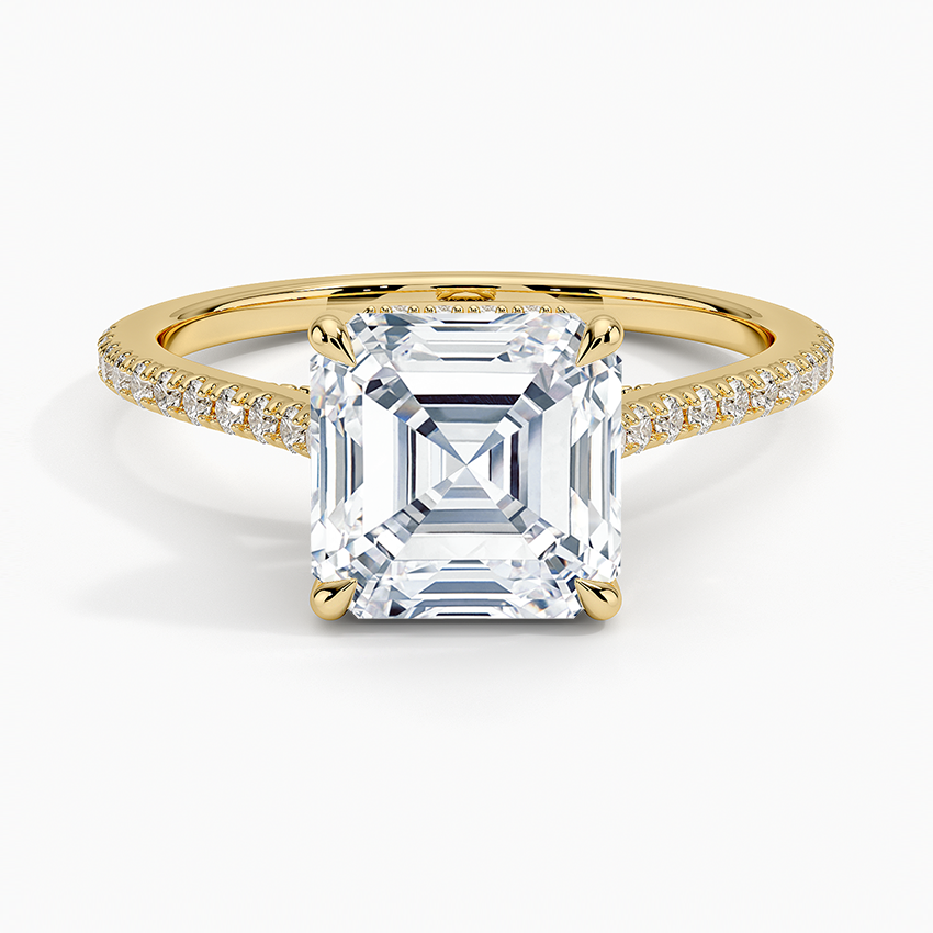 Luxe Dawn Diamond Ring - Asscher Cut Center Stone