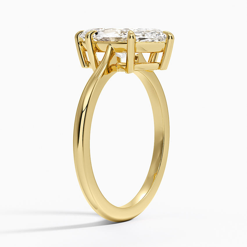 Elle Solitaire Ring - Marquise Center Stone