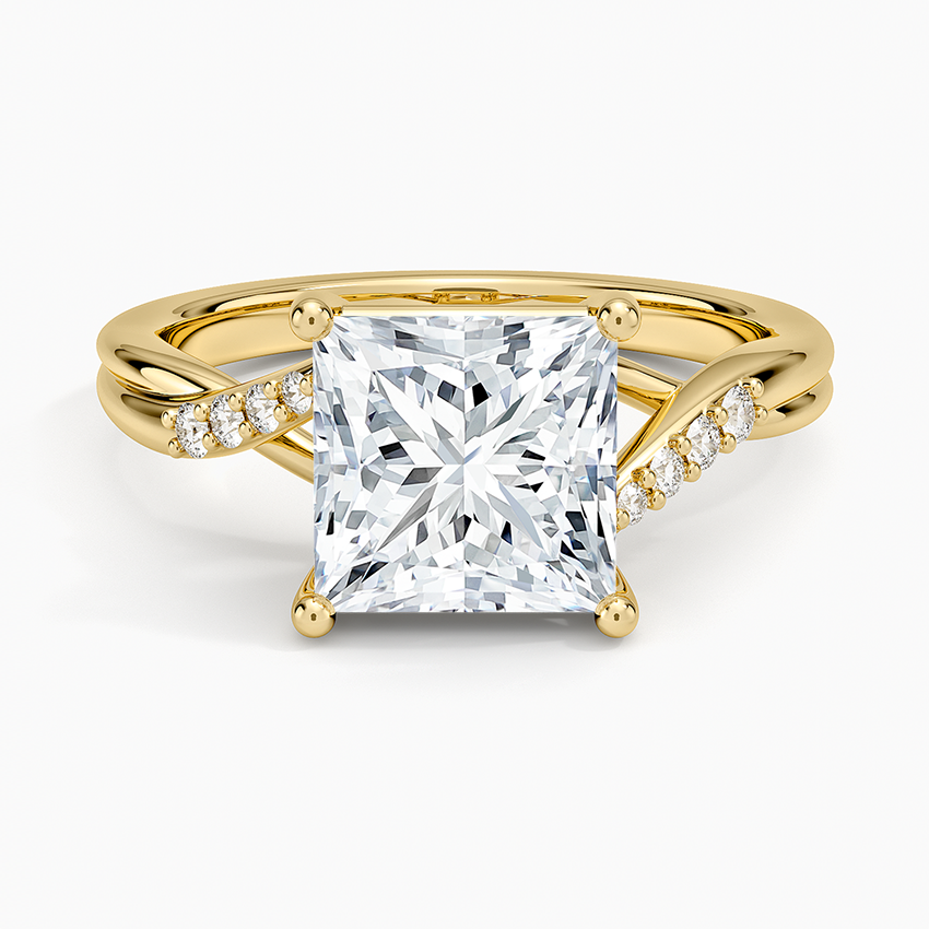 Chamise Diamond Ring (1/15 ct. tw.) - Princess Cut Center Stone
