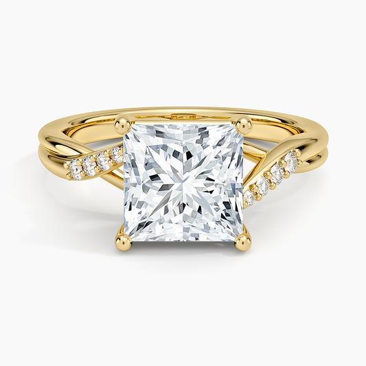 Chamise Diamond Ring (1/15 ct. tw.) - Princess Cut Center Stone