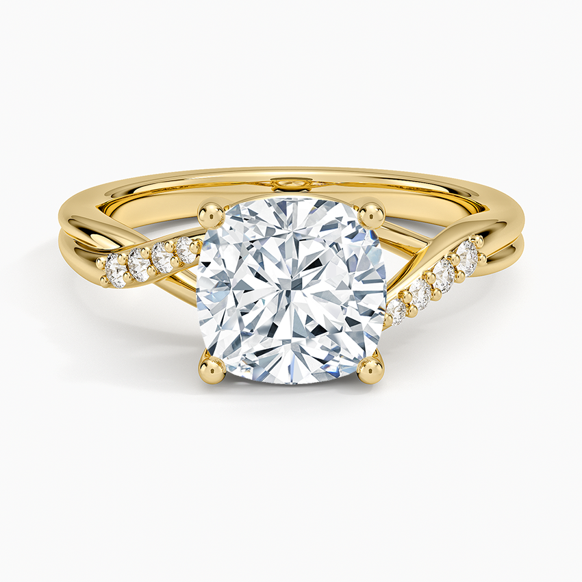 Chamise Diamond Ring (1/15 ct. tw.) - Cushion Cut Center Stone