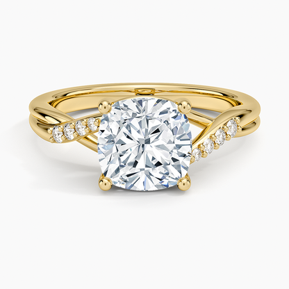 Chamise Diamond Ring (1/15 ct. tw.) - Cushion Cut Center Stone