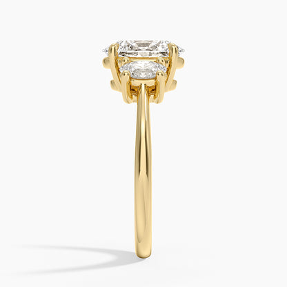 Oval-Cut Three Stone Diamond Ring (1/2 ct. tw.) - Oval Center Stone