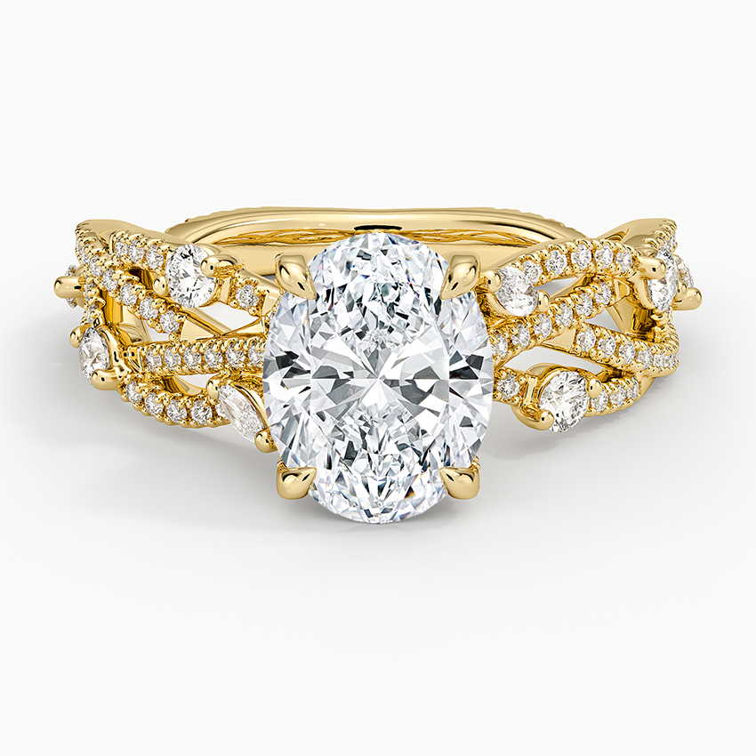 Grand Secret Garden Diamond Ring - Oval Center Stone