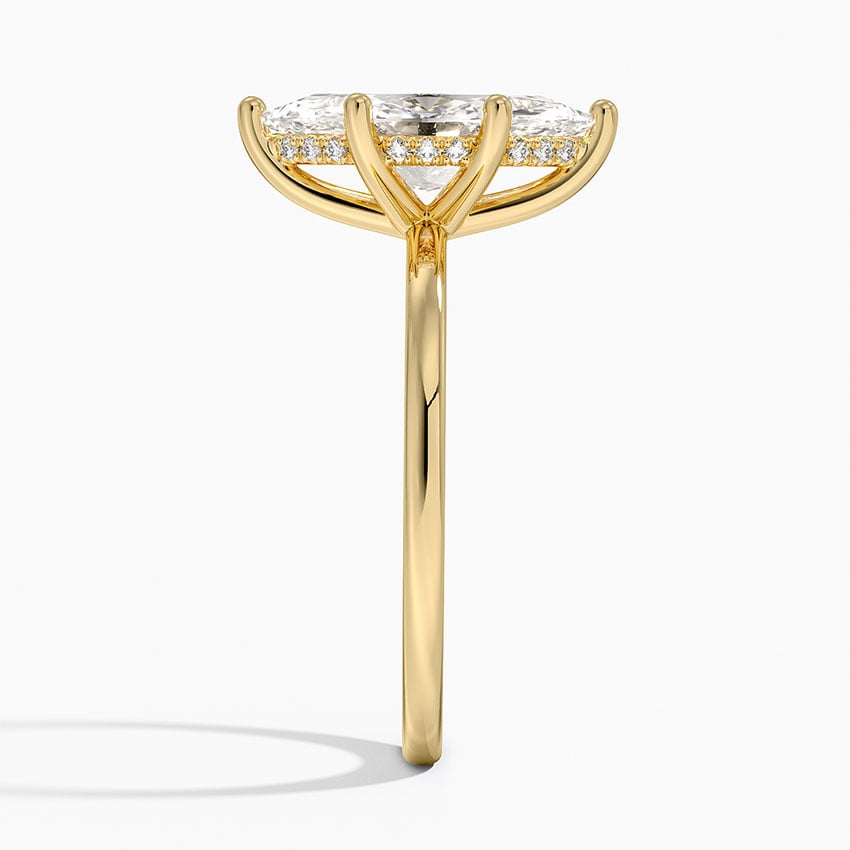 Sydney Perfect Fit Hidden Halo Diamond Ring - Marquise Cut Center Stone