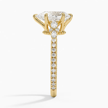Primrose Diamond Ring - Pear Center Stone