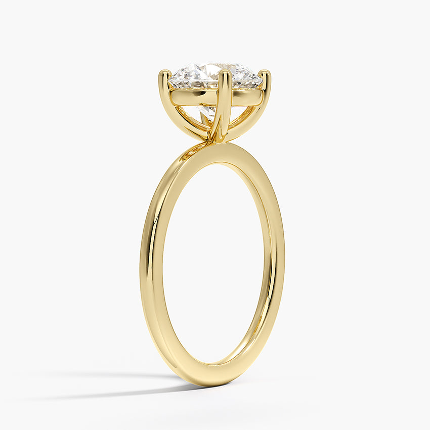 Perfect Fit 1.4mm Solitaire Ring - Round Center Stone