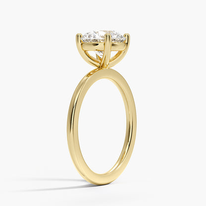 Perfect Fit 1.4mm Solitaire Ring - Round Center Stone