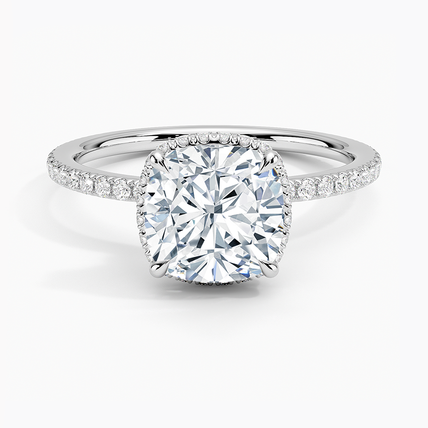 Gala Diamond Ring - Cushion Cut Center Stone