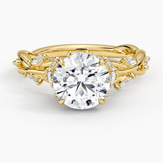 Secret Garden Diamond Ring (1/2 ct. tw.) - Round Center Stone