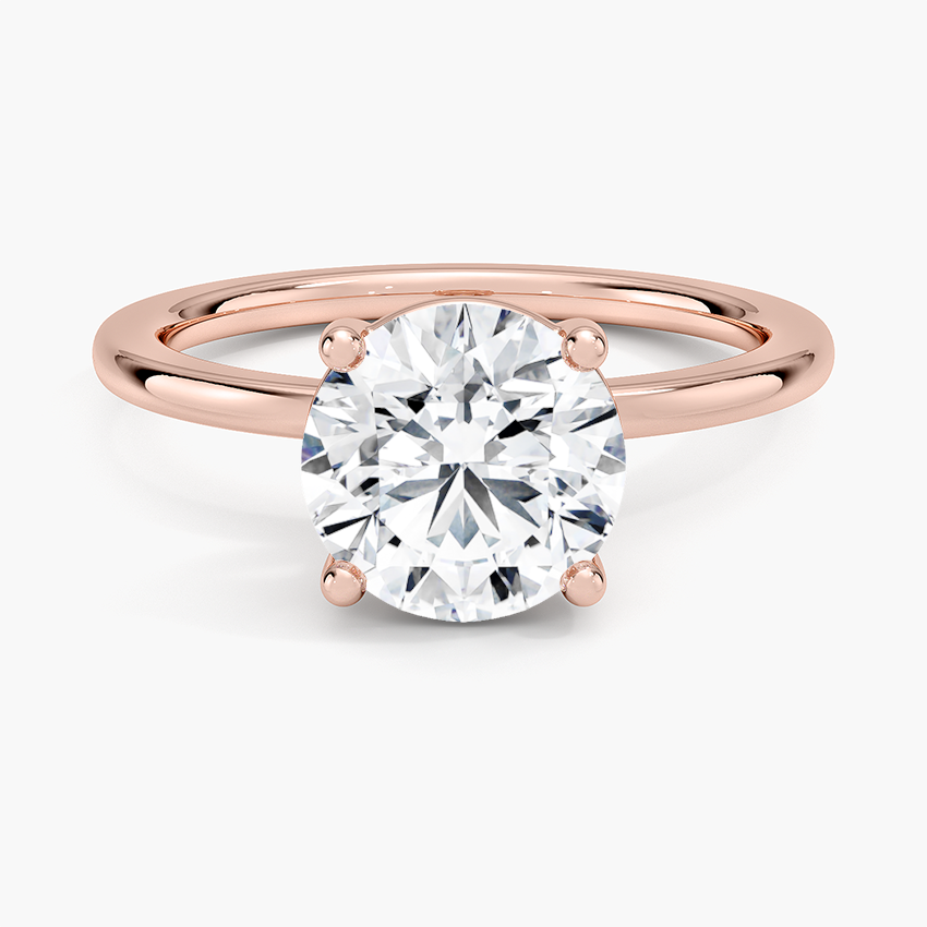 Perfect Fit 1.4mm Solitaire Ring - Round Center Stone