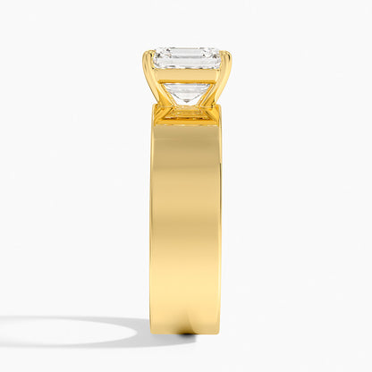 Peyton 6mm Solitaire Ring - Asscher Cut Center Stone