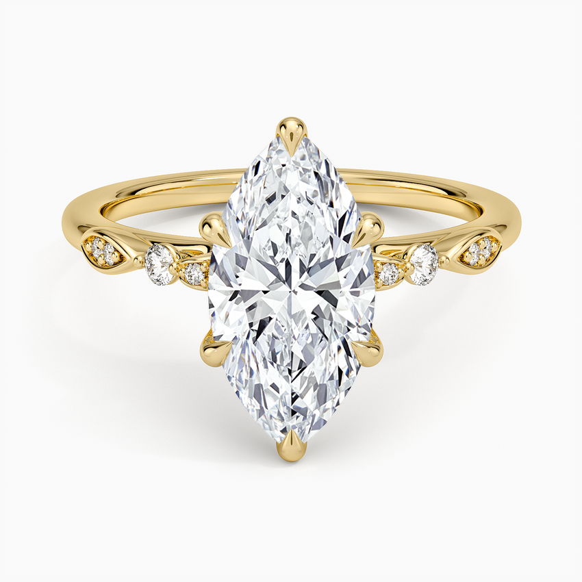 Rochelle Diamond Ring - Marquise Center Stone