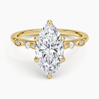 Rochelle Diamond Ring - Marquise Center Stone