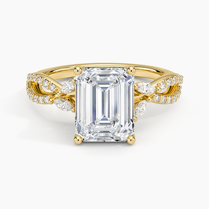 Luxe Willow Diamond Ring (1/4 ct. tw.) - Emerald Cut Center Stone