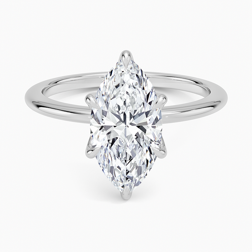 Petite Esme 1.5mm Ring - Marquise Center Stone